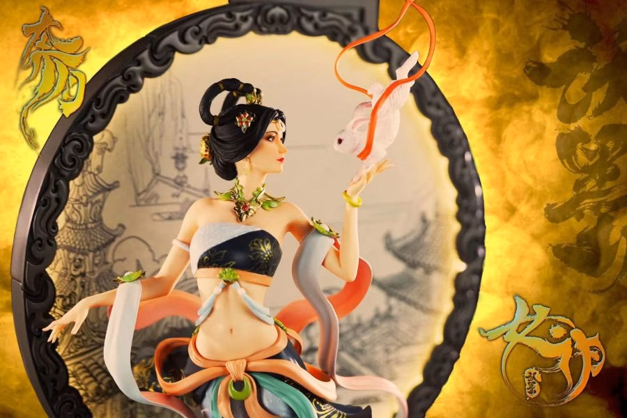 Libra Gemini Studio Original Goddess Series 3 Flying to the Moon Licensed Resin Statue - Image 2
