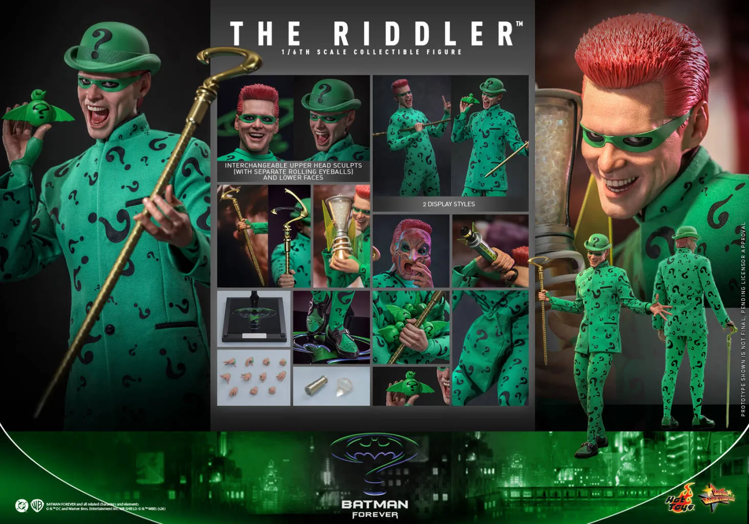 Hot Toys The Riddler MMS926 – Batman Forever 1/6 Scale Licensed Collectible