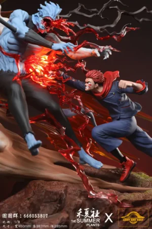 Alternative view of Light and Dust Studio   Jujutsu Kaisen   Itadori Yuji VS Mahito – 1/8 Scale Statue with LED