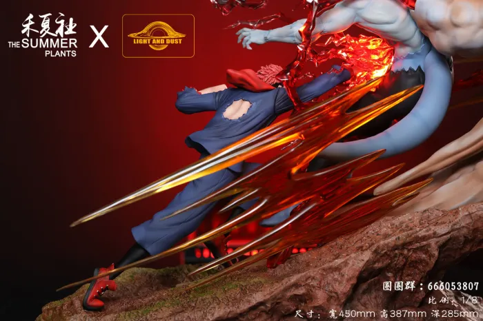 Light and Dust Studio Jujutsu Kaisen Itadori Yuji VS Mahito – 1/8 Scale Statue with LED - Image 5