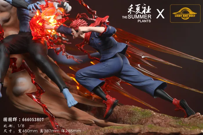 Light and Dust Studio Jujutsu Kaisen Itadori Yuji VS Mahito – 1/8 Scale Statue with LED - Image 6