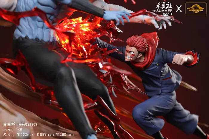 Light and Dust Studio Jujutsu Kaisen Itadori Yuji VS Mahito – 1/8 Scale Statue with LED - Image 8