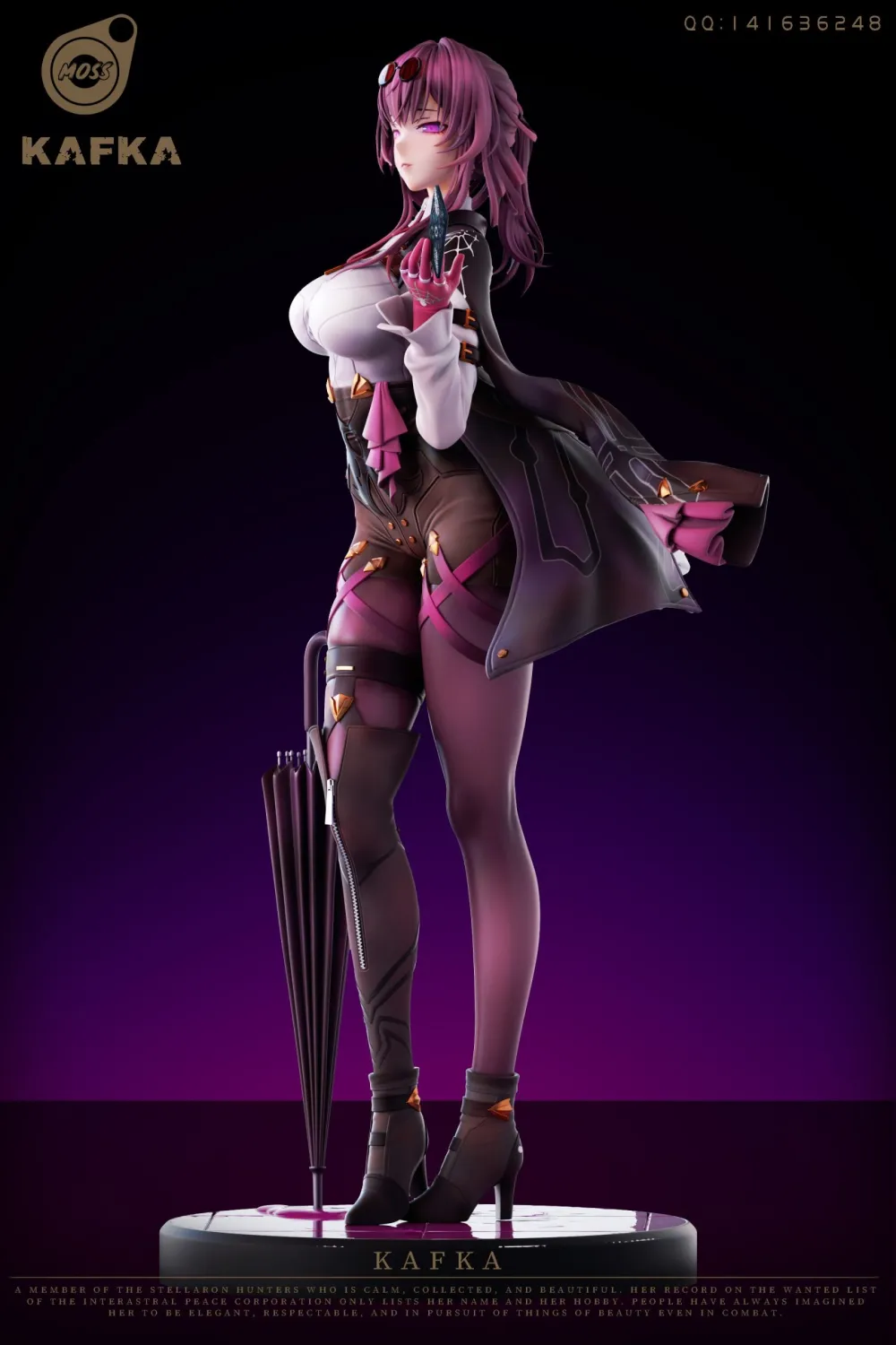 MOSS Studio Genshin Impact Raiden Shogun Waiter Ver. – 1/4 Scale R18 Resin Statue - Image 7