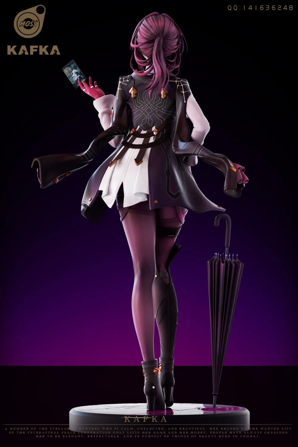 MOSS Studio Genshin Impact Raiden Shogun Waiter Ver. – 1/4 Scale R18 Resin Statue - Image 9