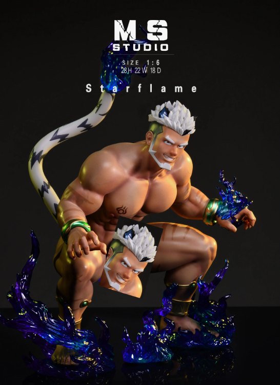 MS Studio Male GYEE Alcander Starflame 16 Scale PU Collectible Statue