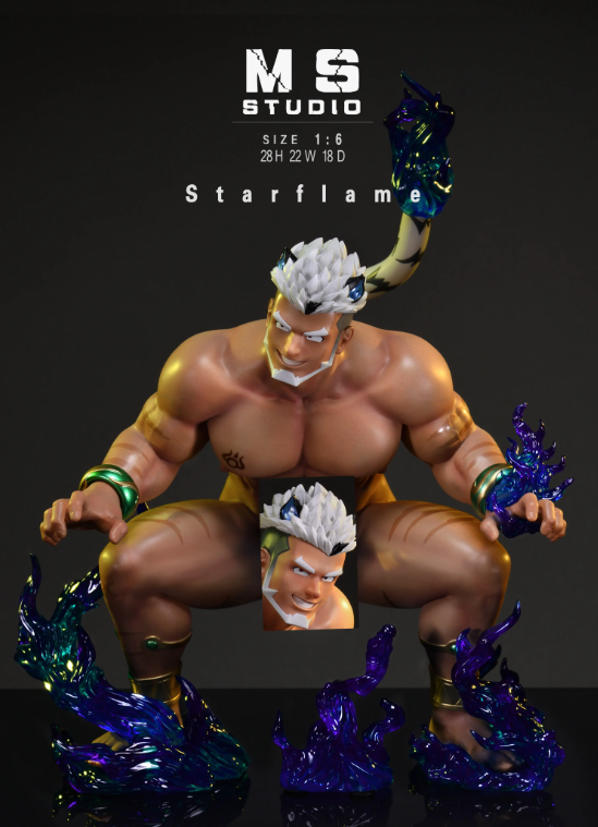 MS Studio Male GYEE Alcander Starflame 16 Scale PU Collectible Statue