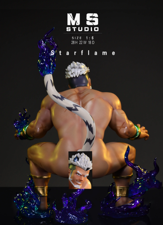 MS Studio Male GYEE Alcander Starflame 16 Scale PU Collectible Statue