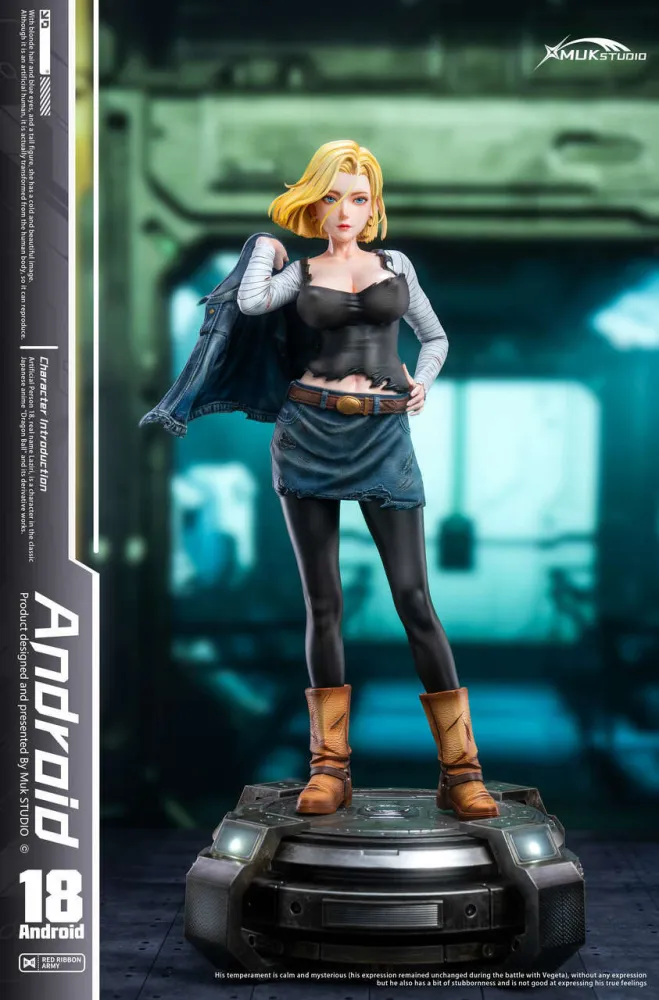MUK Studio Dragon Ball Android 18 – 14 Scale Statue with LED