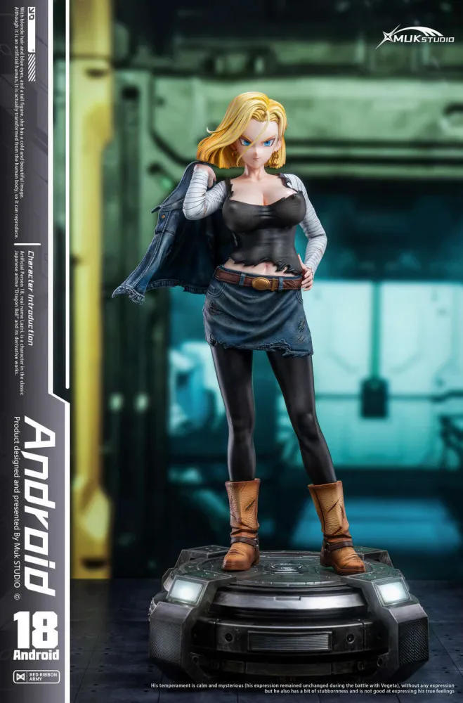 MUK Studio Dragon Ball Android 18 – 14 Scale Statue with LED