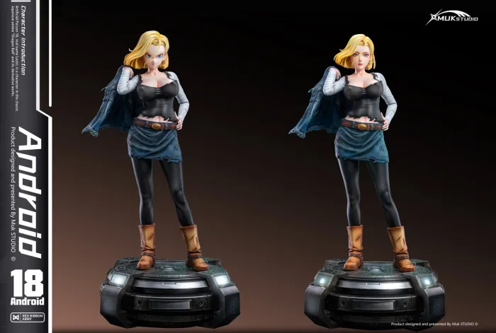 MUK Studio Dragon Ball Android 18 – 1/4 Scale Statue with LED - Image 5