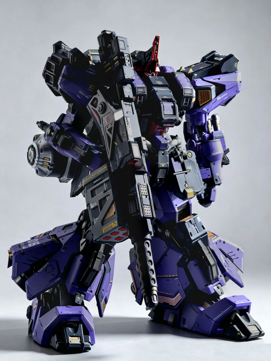 Close view of the Star Gazer mecha statue