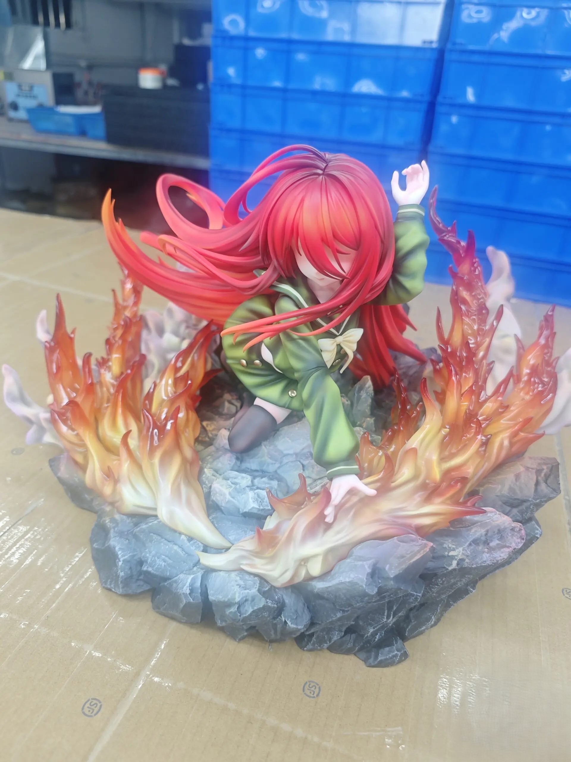 Close view of the Shana statue
