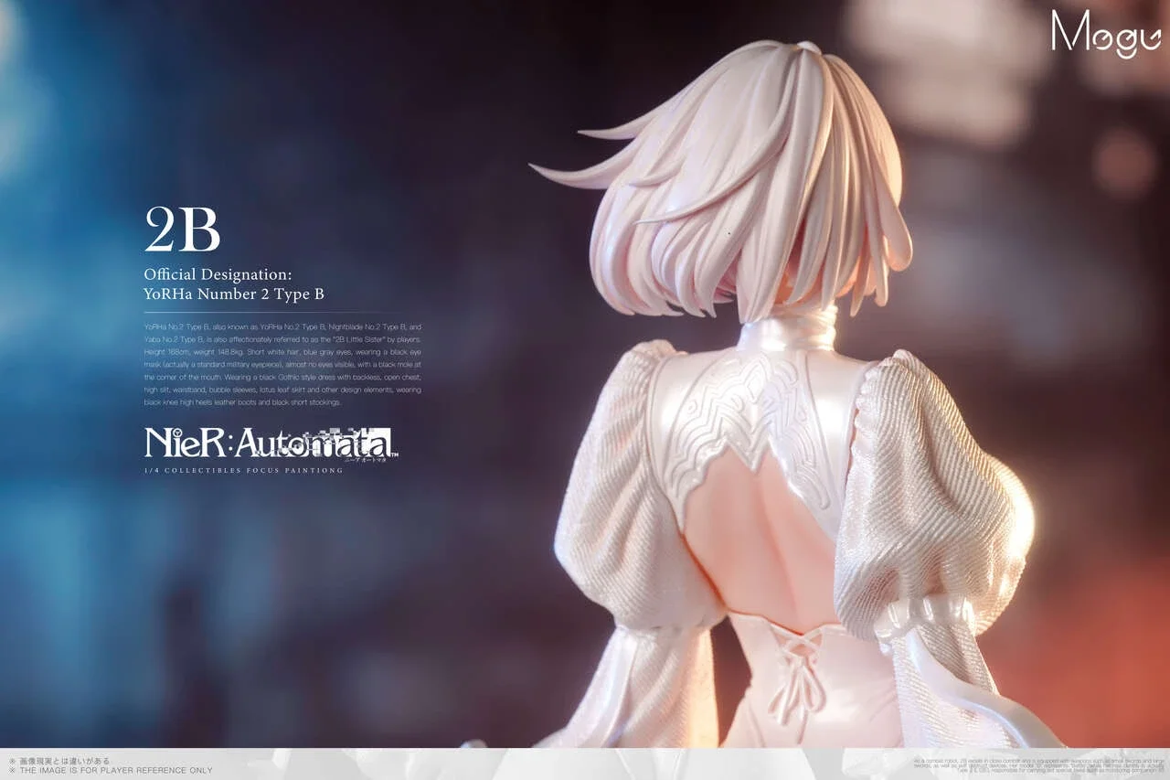 Close view of the 2B statue