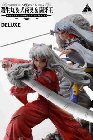 Alternative view of PRISM Studio   InuYasha   Father and Son – InuYasha, Sesshomaru & Tōga – 1/5 & 1/7 Scale Statue