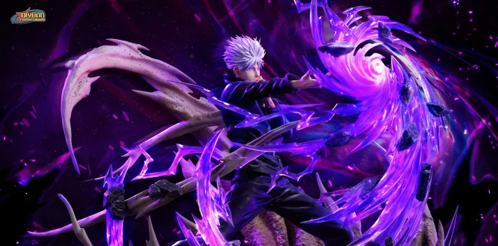 QiYuan Studio Jujutsu Kaisen Satoru Gojo –1/6 Scale Collectible Statue With LED - Image 6