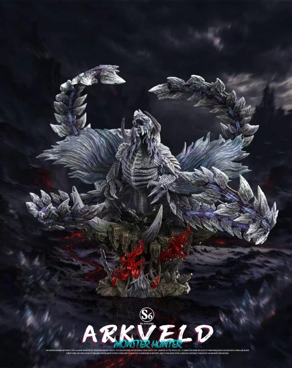 S6 Studio Monster Hunter Wilds Arkveld PU and Resin Statue