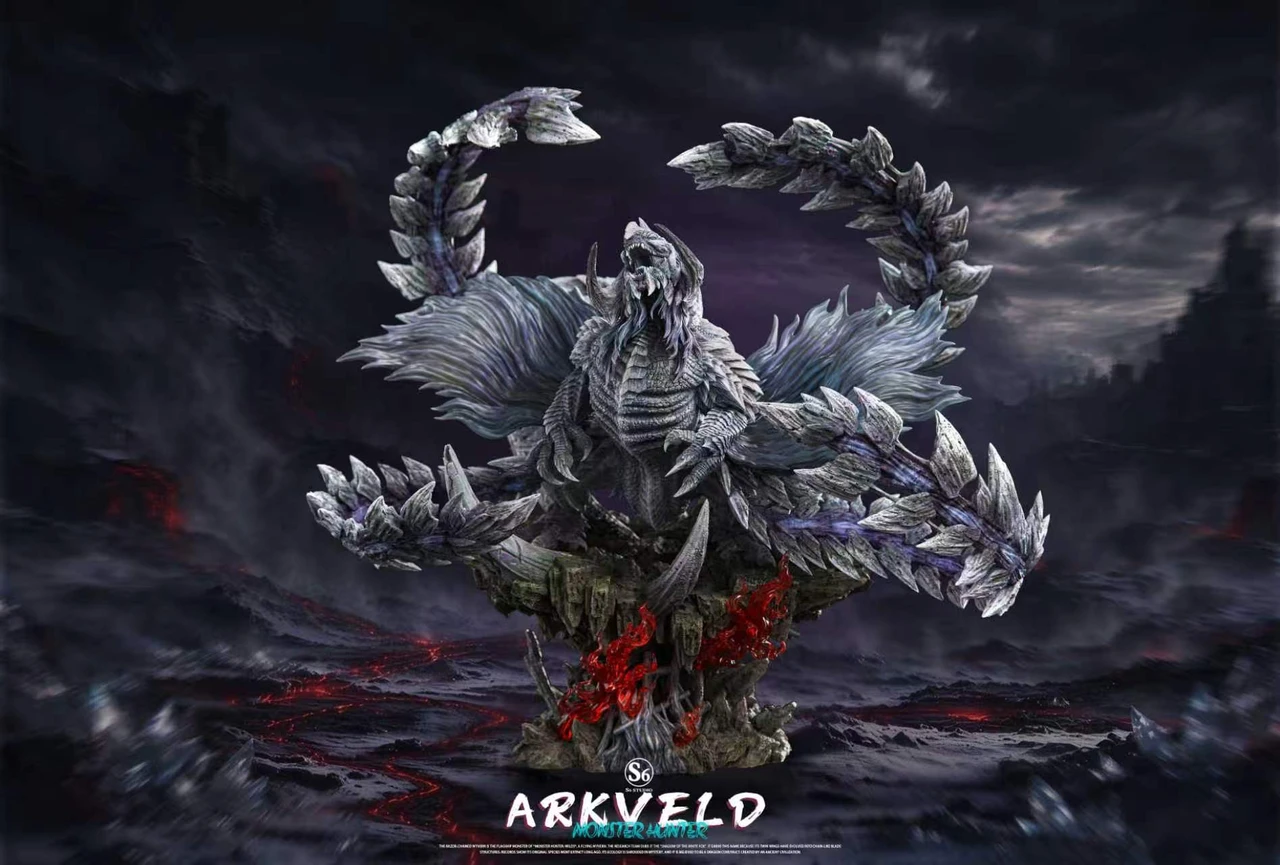 S6 Studio Monster Hunter Wilds Arkveld PU and Resin Statue
