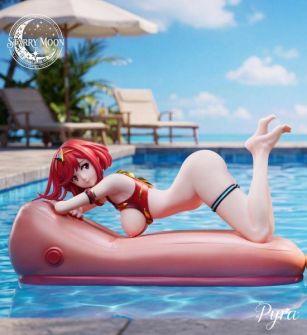 Pool diorama detail on the STARRY MOON Mythra figure