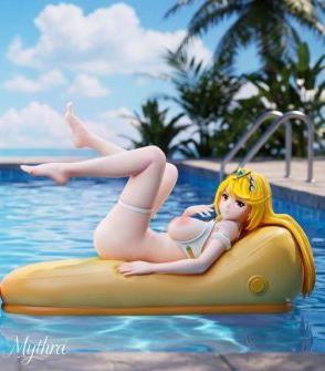 Pyra Mythra Statue pair from STARRY MOON at 1/6 scale