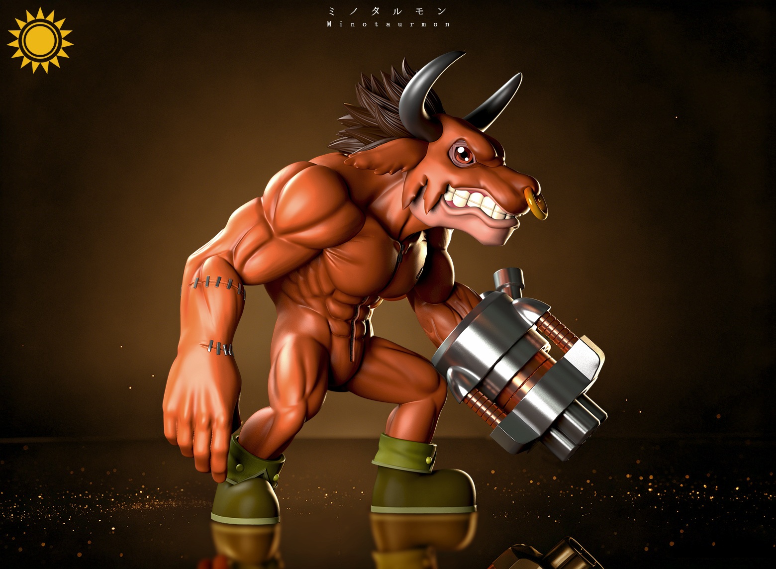 SUN TOYS STUDIO Digimon Minotarumon