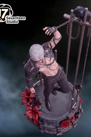 Seventeen Studio Love and Deepspace Sylus Prisoner Crow 16 Scale Polystone PU Metal Statue