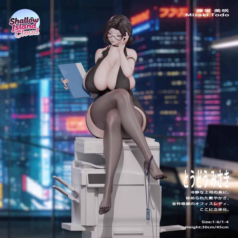 Shallow Island Cloud Studio Office Lady Series Misa Todo 16 and 14 Scale Licensed Statue