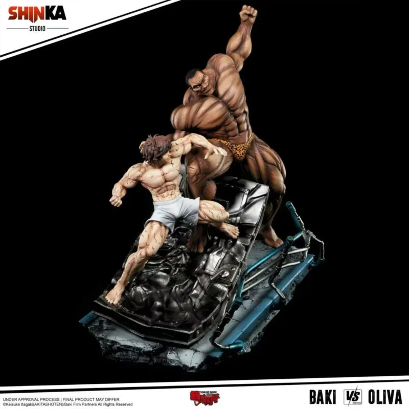 ShinKA Studio Baki the Grappler Baki Hanma VS Biscuit Oliva – 16 Scale Licensed Statue