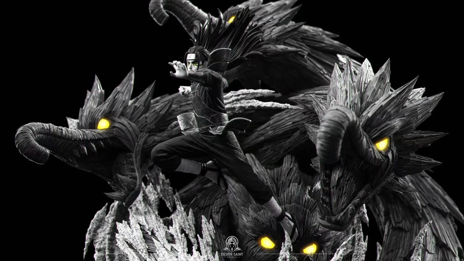 Sliver Saint Studio Hashirama Senju statue