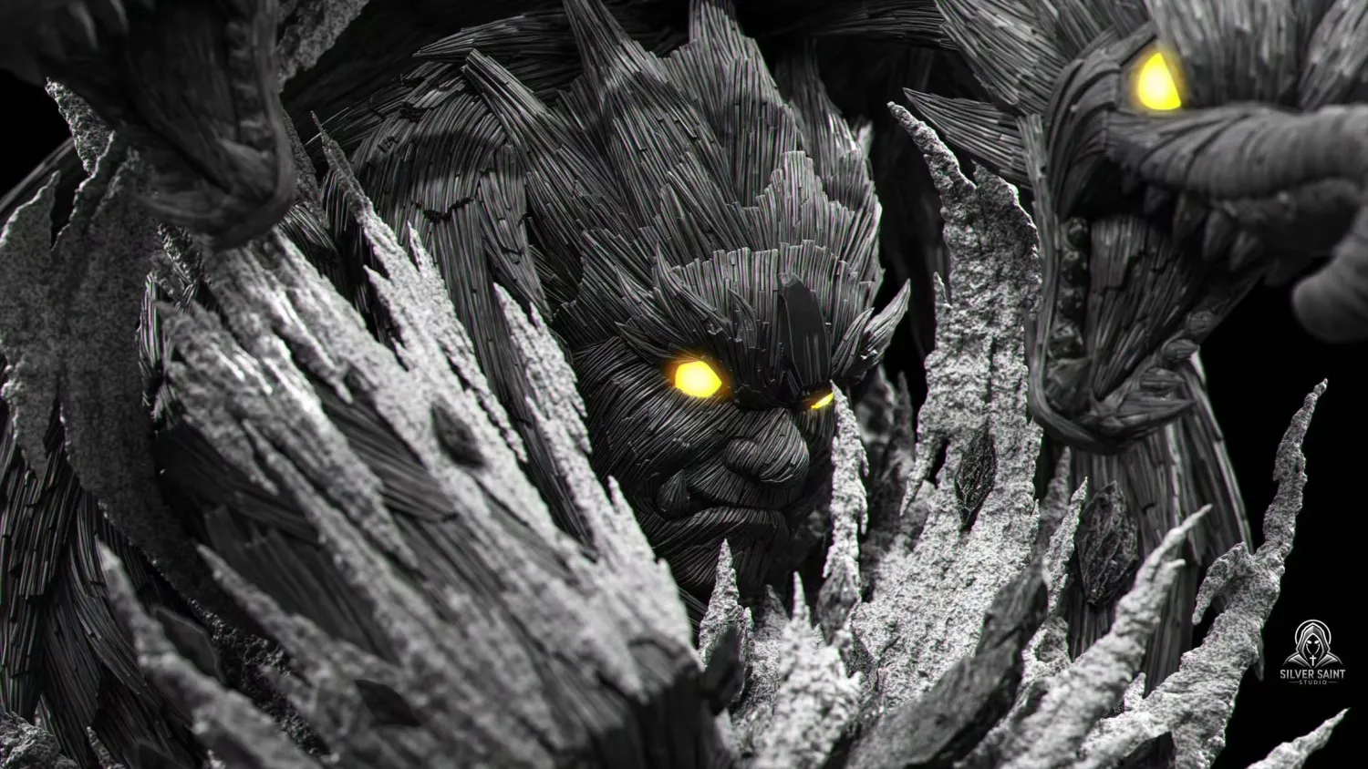 Alternate angle of the Hashirama Senju statue