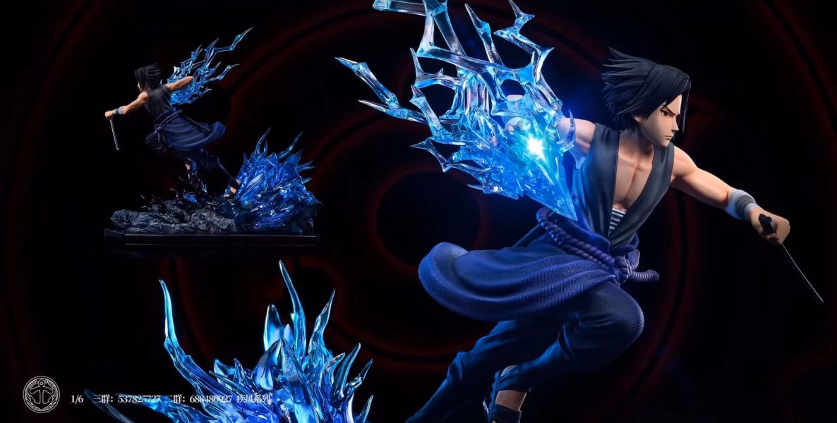 Surge Studio Naruto Sasuke Uchiha and Naruto Uzumaki Resin PU Collectible Statues