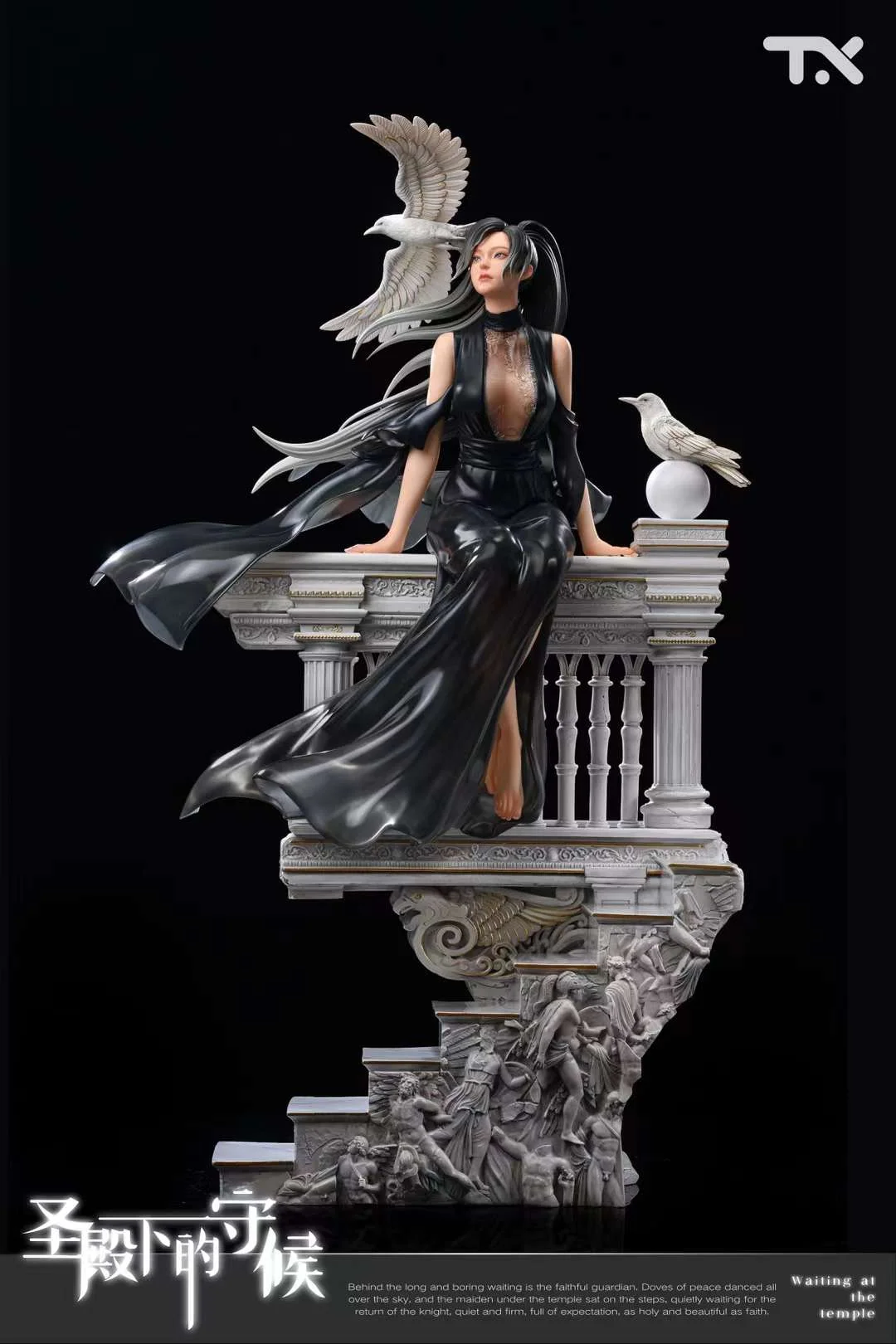 TX Studio Original Waiting at the Temple 14 Scale Licensed Resin PU Statue