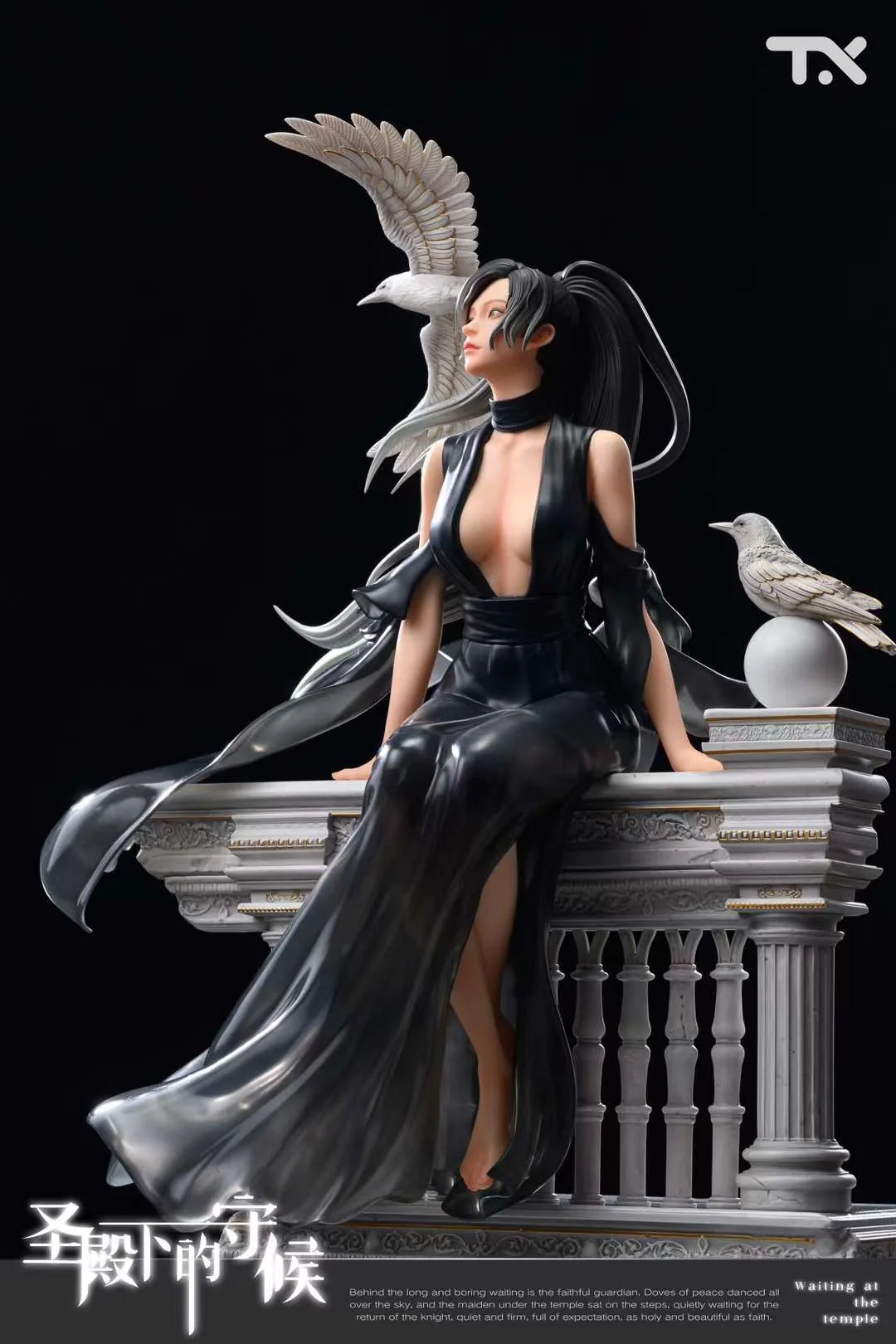 TX Studio Original Waiting at the Temple 14 Scale Licensed Resin PU Statue