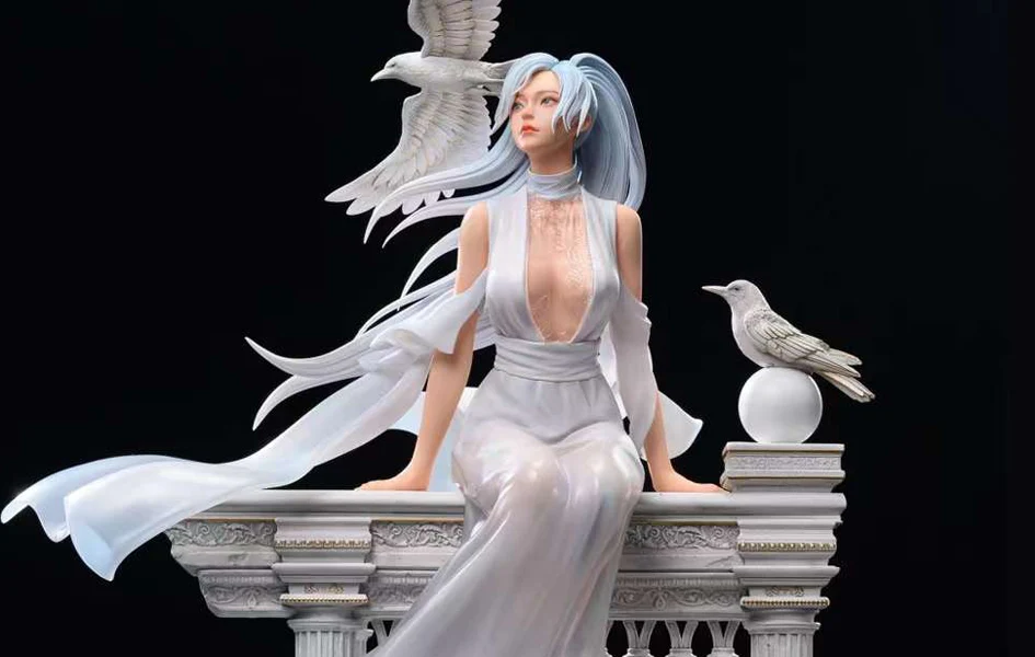 TX Studio Original Waiting at the Temple 14 Scale Licensed Resin PU Statue