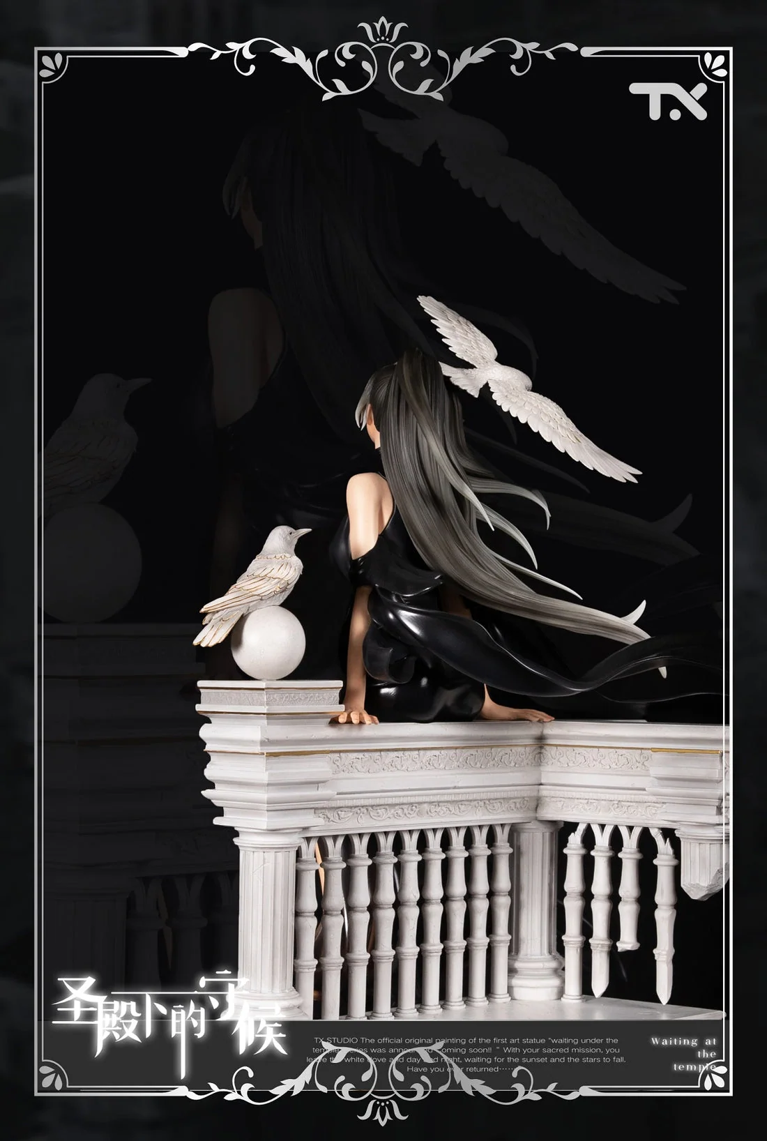 TX Studio Original Waiting at the Temple 14 Scale Licensed Resin PU Statue