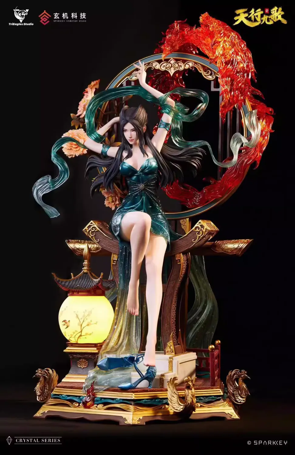 Alternate angle of the Flame Lingji statue