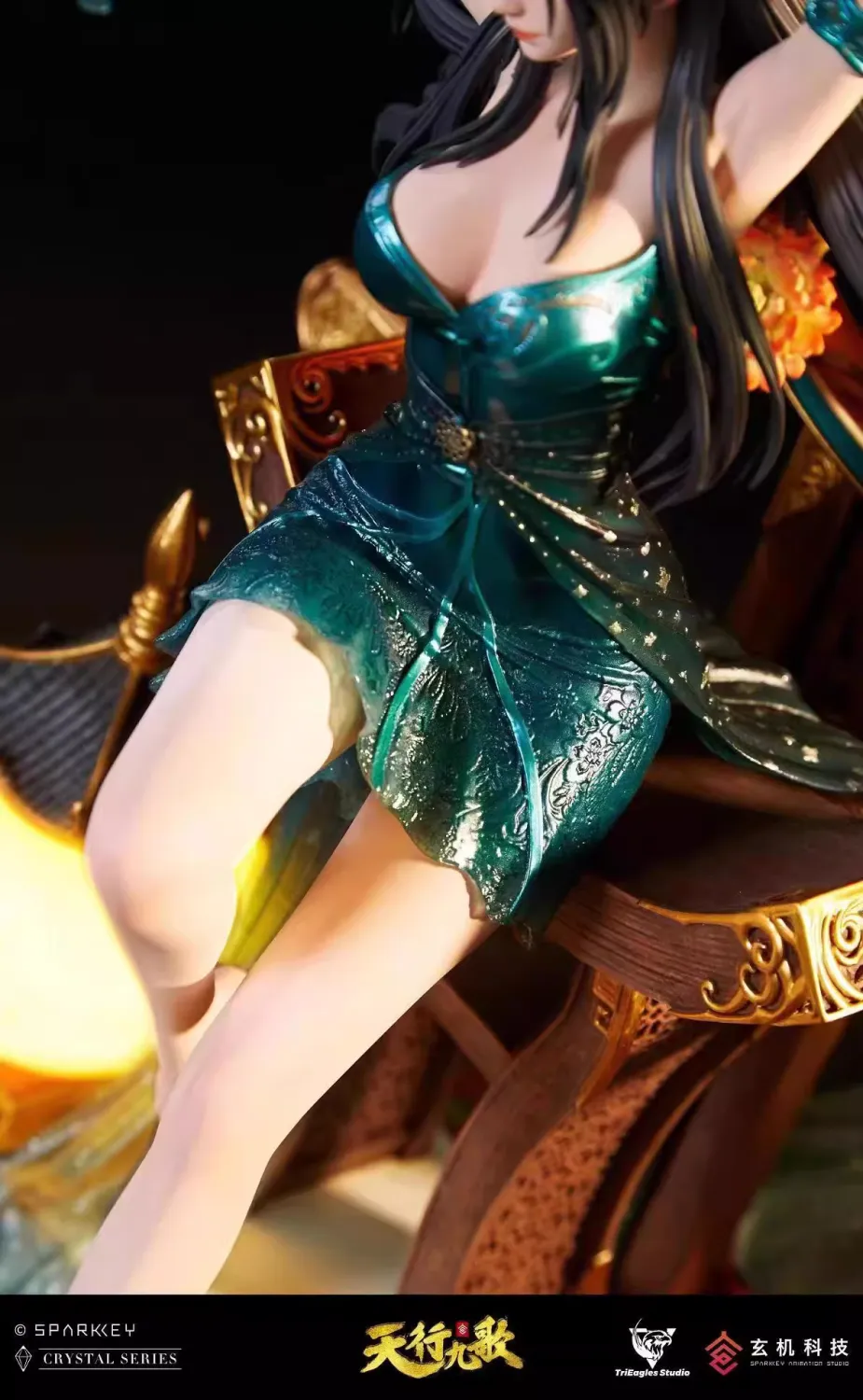 TriEagles Studio Nine Songs in the Sky Flame Lingji (Yan Lingji) – 1/4 Scale Licensed Statue - Image 6