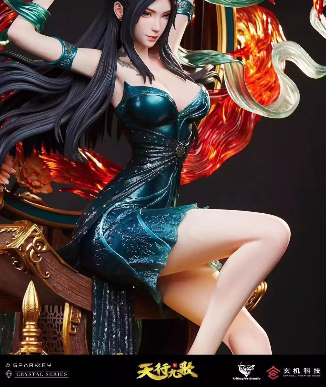 TriEagles Studio Nine Songs in the Sky Flame Lingji (Yan Lingji) – 1/4 Scale Licensed Statue - Image 8