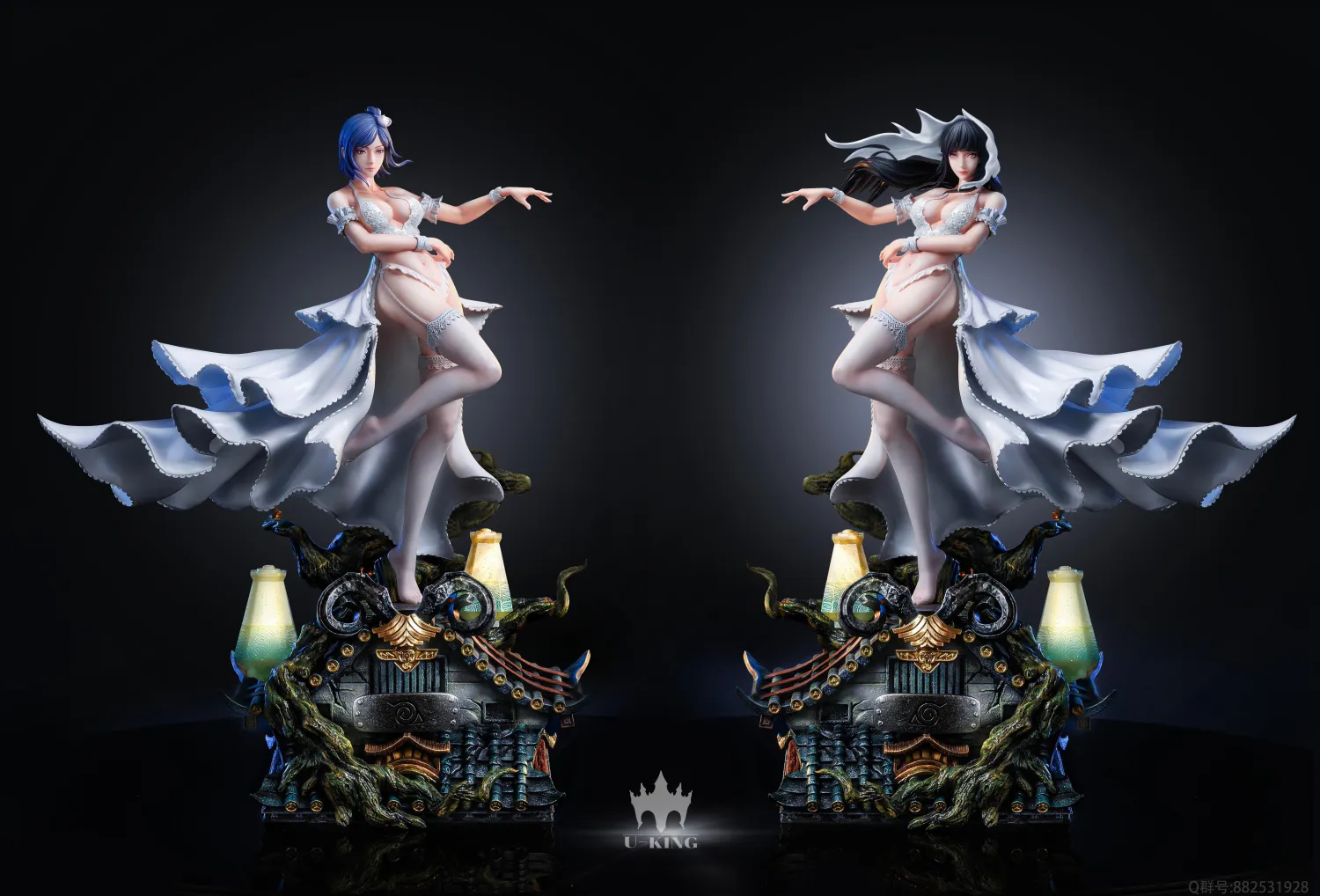 U-King Studio Naruto Konan & Hinata Bride Ver. – 1/6 Scale Resin Statue - Image 8