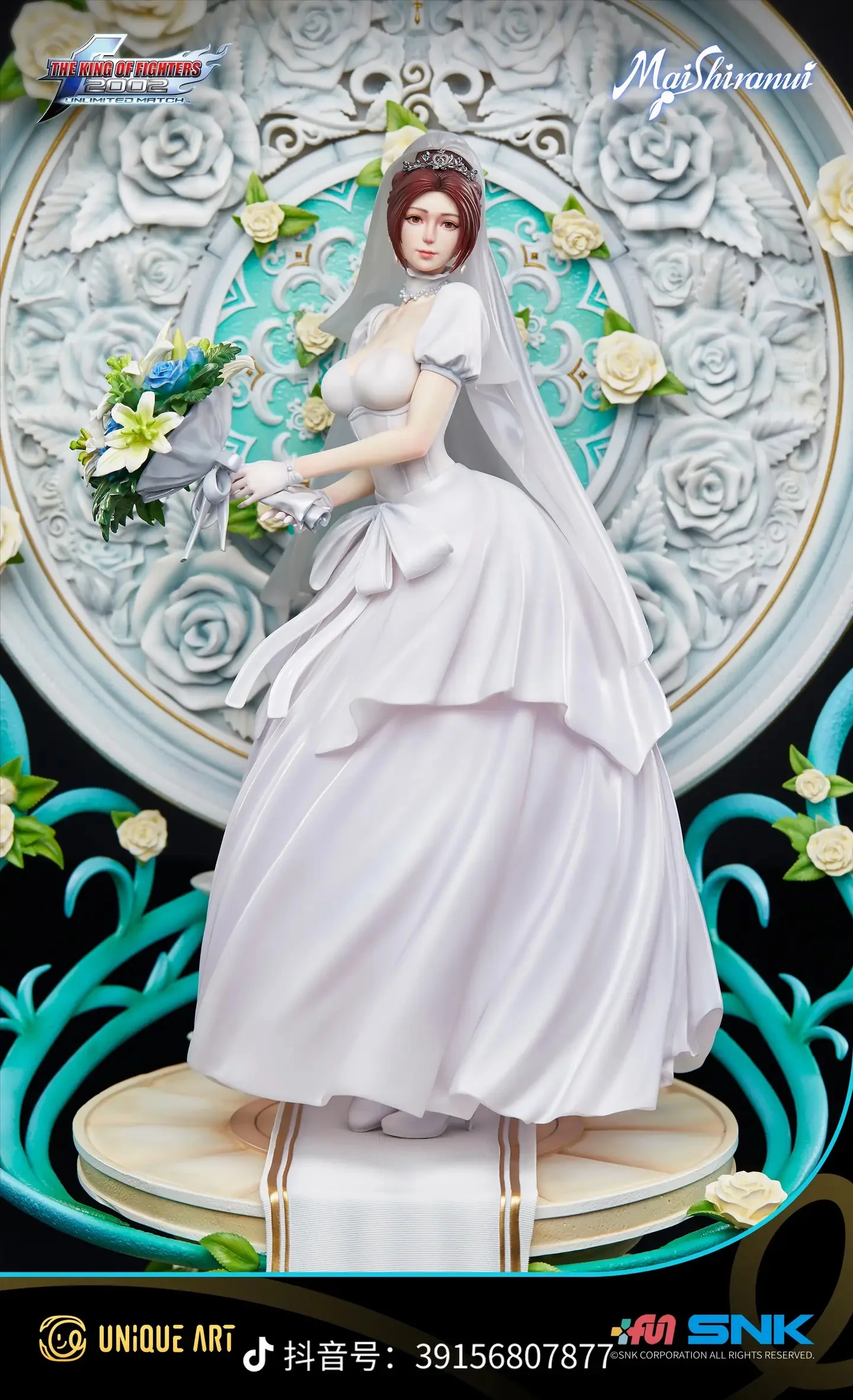 Unique Art Studio The King of Fighters XV Mai Shiranui Wedding Ver. 1/6 Scale Statue (Licensed)