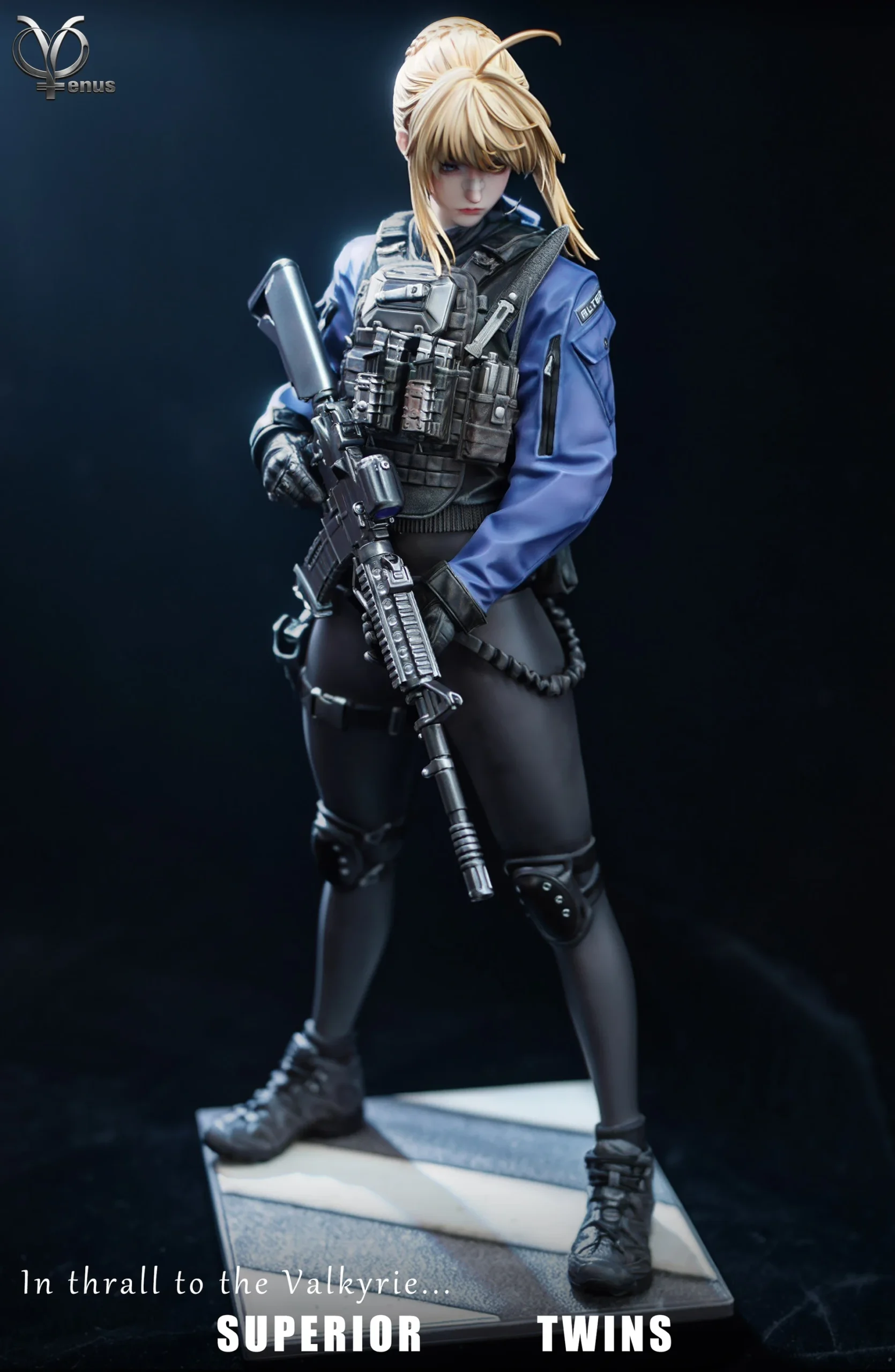 Venus Studio Fate/stay night Artoria Pendragon Tactical Twins – 1/4 Scale Resin Statue - Image 9