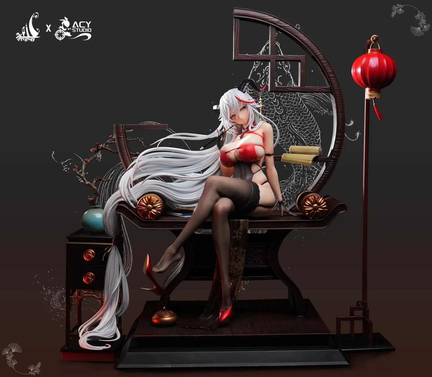 Xpic Studio X Acy Studio Azur Lane KMS Ägir – XP-02 – 1/4 Scale Resin Statue - Image 6
