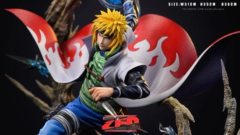 Detail of the Minato Namikaze collectible