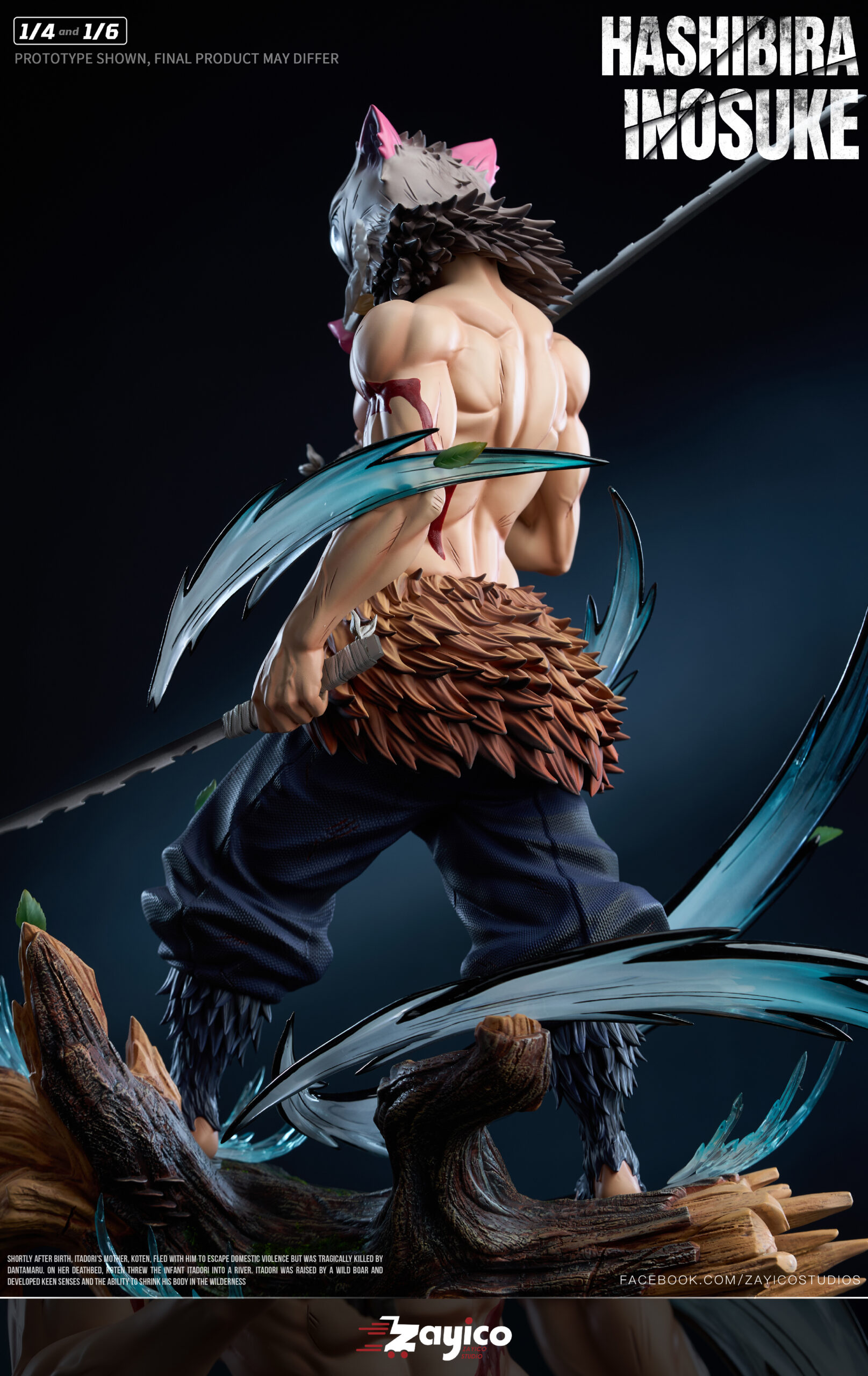 Zayico Studio Inosuke Hashibira Statue