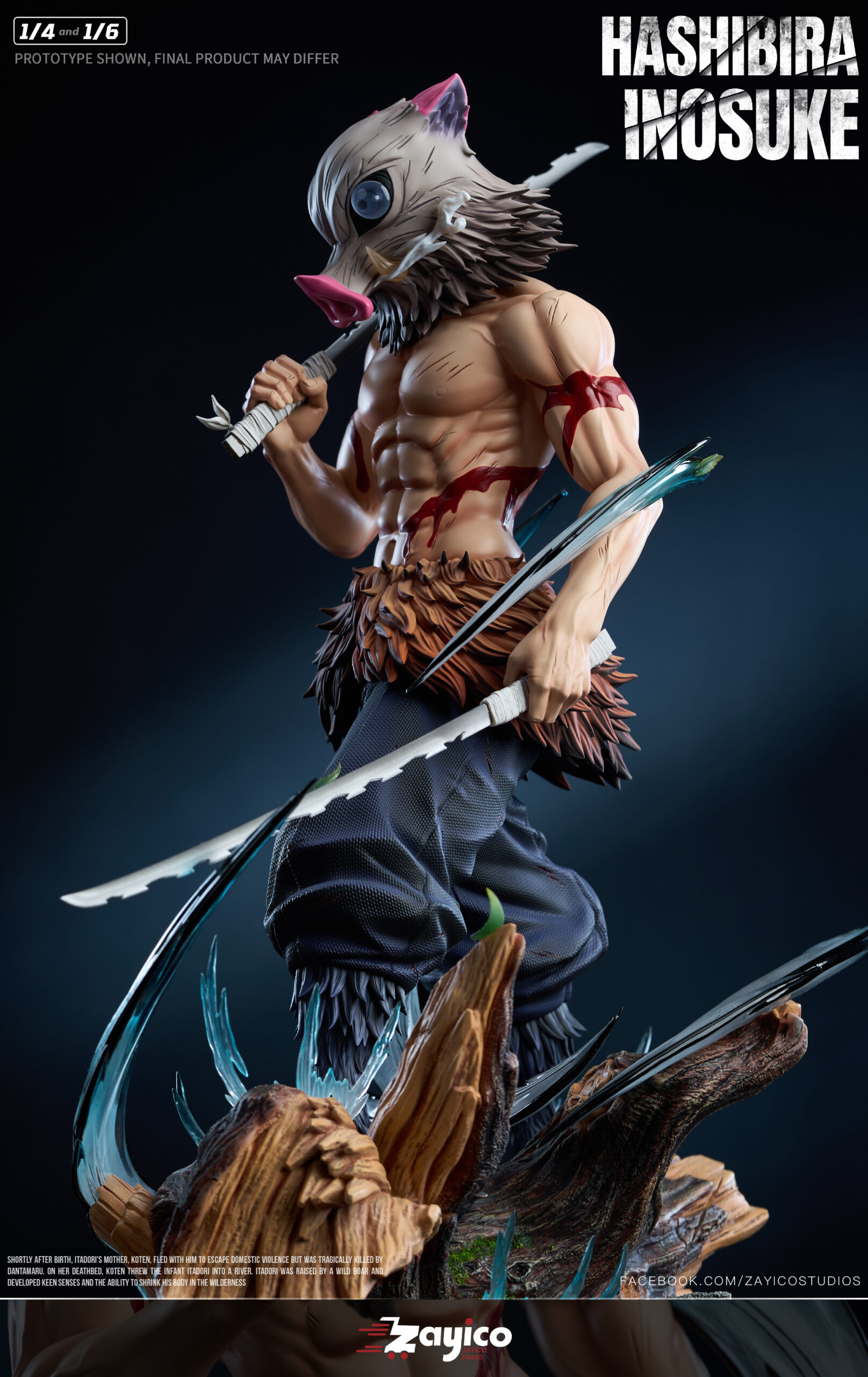 Zayico Studio Inosuke Hashibira Statue