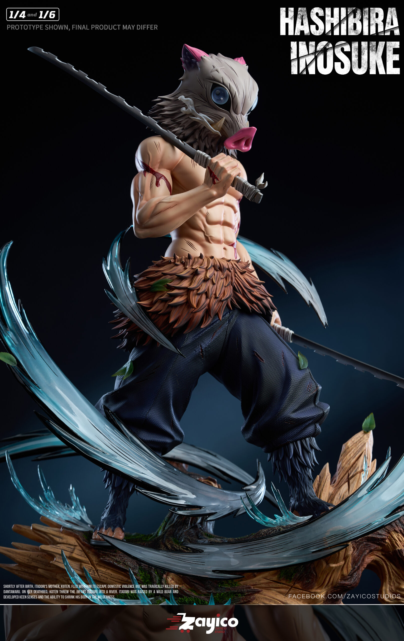 Zayico Studio Inosuke Hashibira Statue