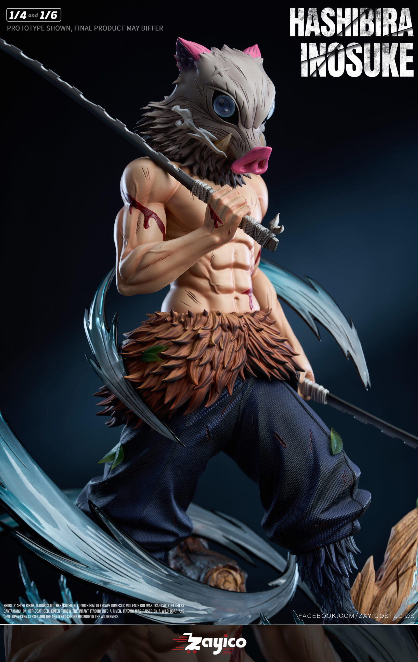 Zayico Studio Inosuke Hashibira Statue