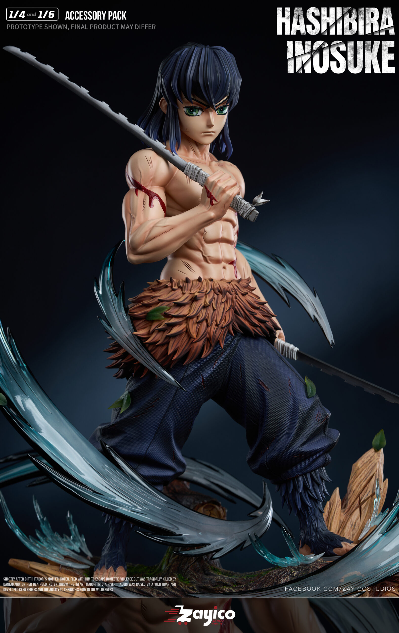 Zayico Studio Inosuke Hashibira Statue