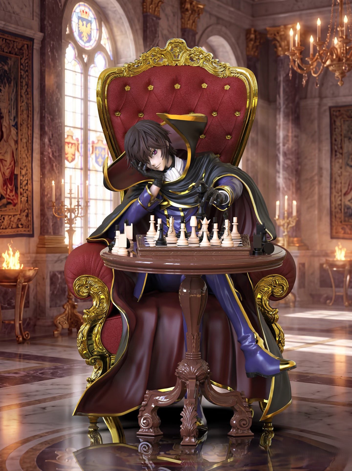 Zoldyck Studio Code Geass Lelouch of the Rebellion Lelouch vi Britannia 16 Limited 128 Resin+PU Statue