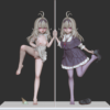 Mi Li Studio Meitantei Pretty Cure Moria Luluka 16 ScaleRegular Wear Purple and White Dress Figures